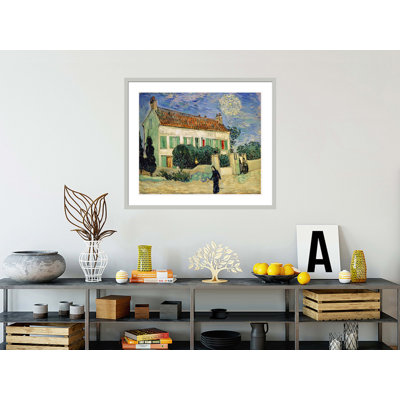 «White House at Night» par Vincent van Gogh, impression giclée encadrée