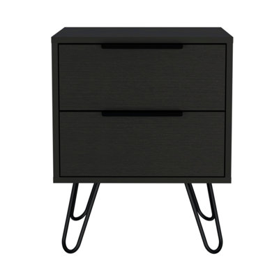 2-Drawer Rectangle Nightstand, Nightstand