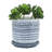 Contemporary Dotted Ceramic Planter with Saucer-303800574-303800573