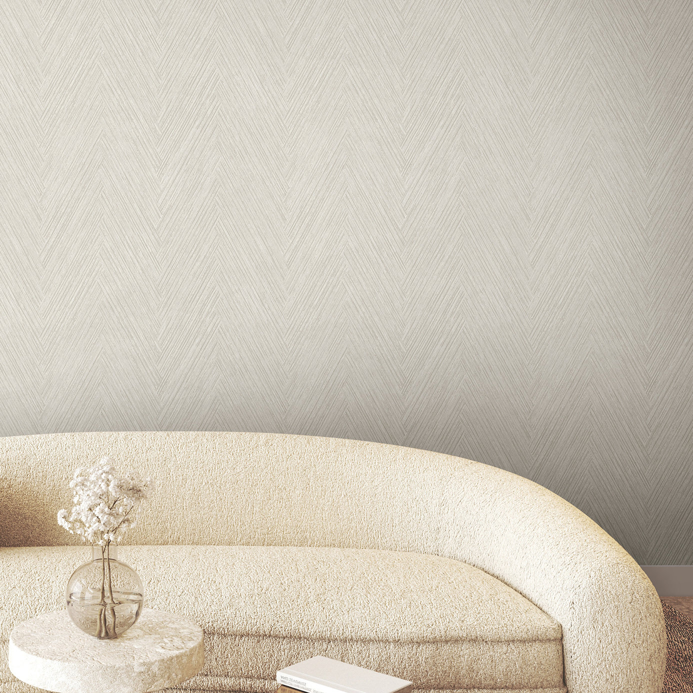 Jan Wallpaper Double Roll, Light Neutral