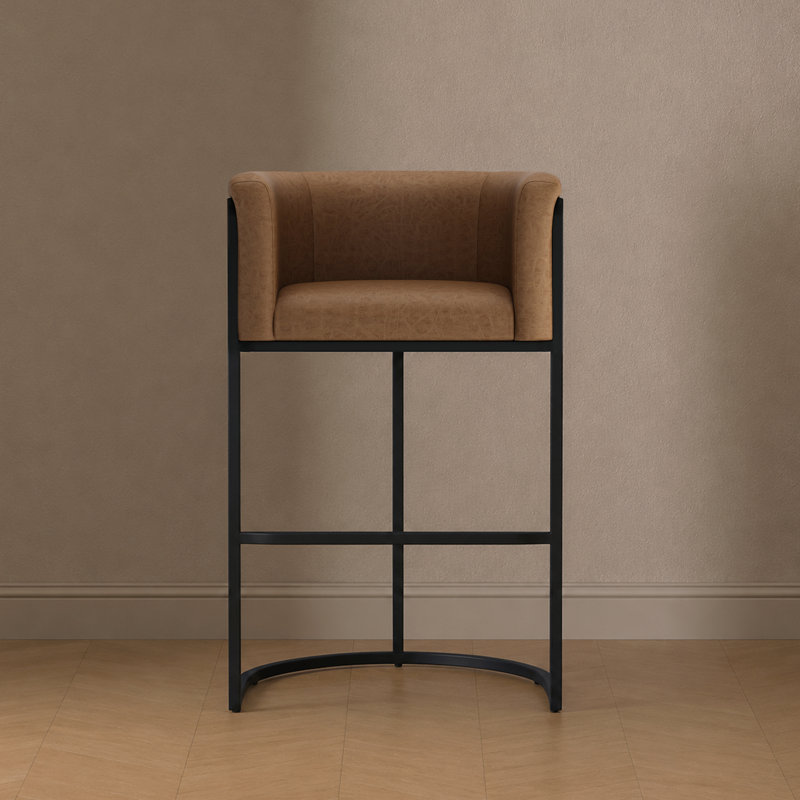 Tabouret de bar Cosmopolitan, Chestnut, Tabouret de comptoir (siège d'une hauteur de 25,5