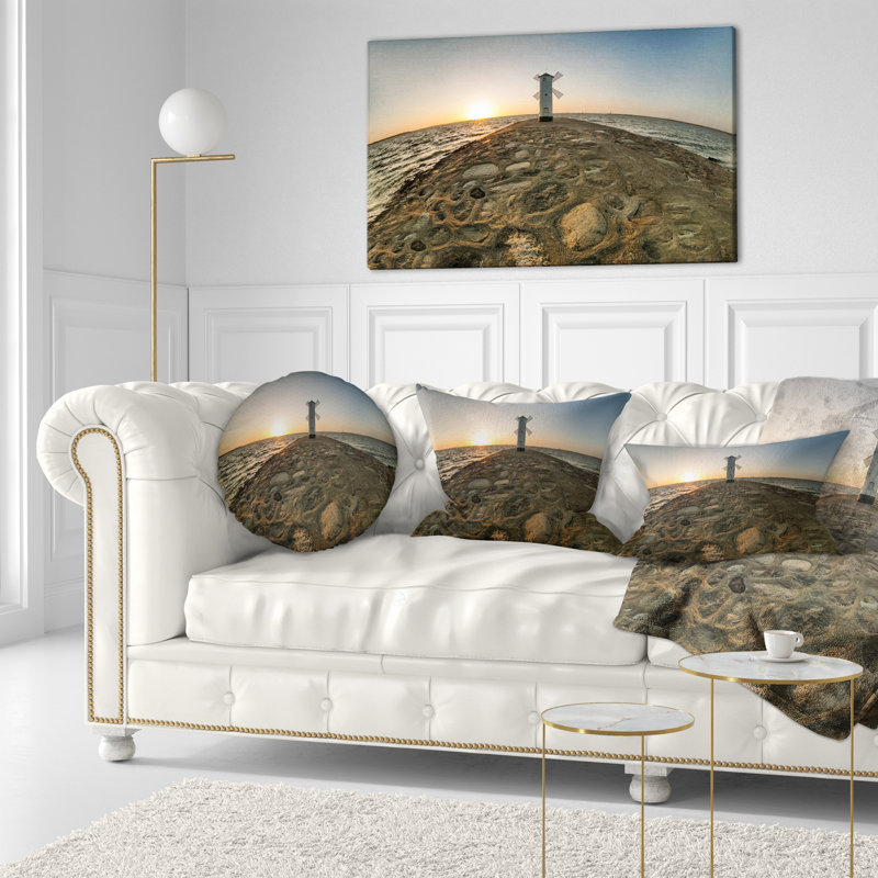 Oreiller imprimé Sea & Shore Lawa, 12 po x 20 po, Coussin lombaire
