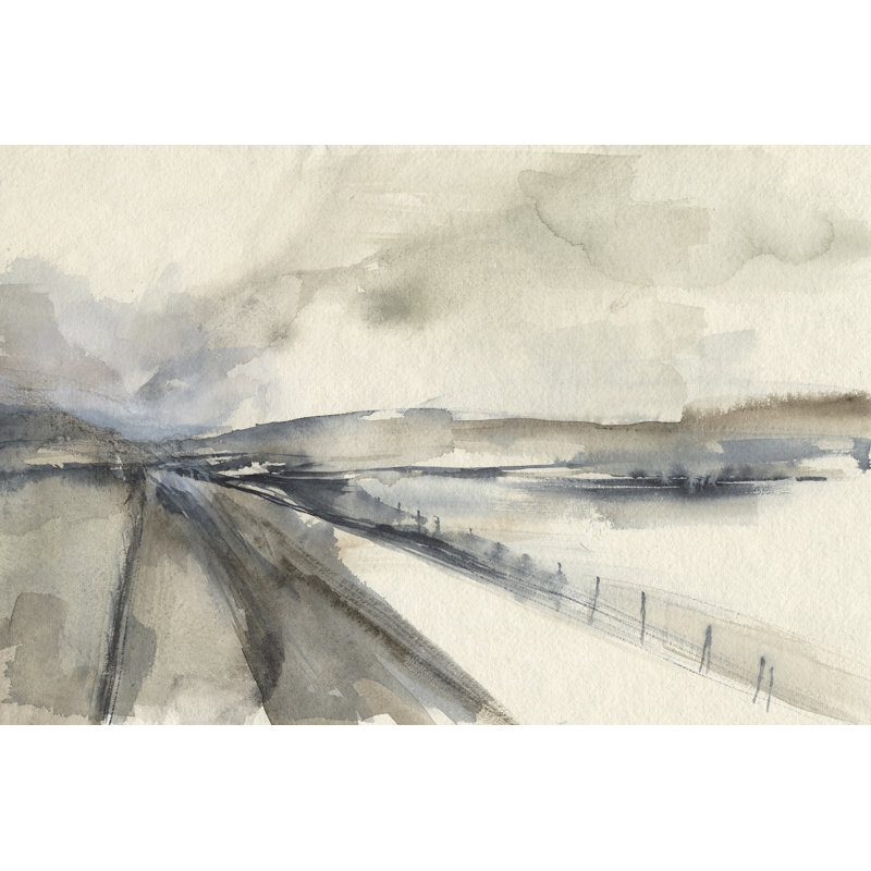 Vanishing Pathway I by Jennifer Goldberger - Wrapped Canvas Painting, 61cm H x 91cm W