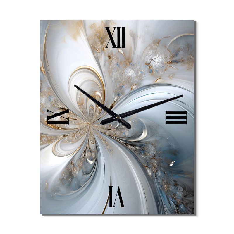 Cosmic Bliss Fractal Spiral - Horloge murale Fractals, H 32 po x l 24 po x P 1 po