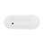 DreamLine Mirage 65 3/8 in. L x 28 in. W x 29 in. H Acrylic Freestanding Slipper Tub, Matte Black-118166387