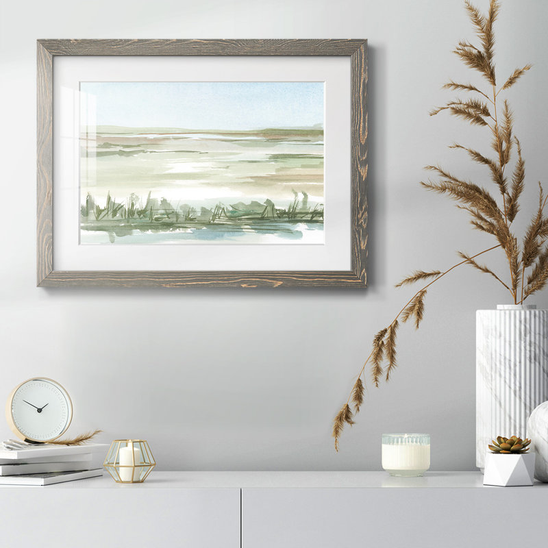 Peaceful Lowland II, Gris, H 14 po x l 20 po x P 1,5 po