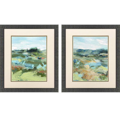 Paysage abstrait, art encadré