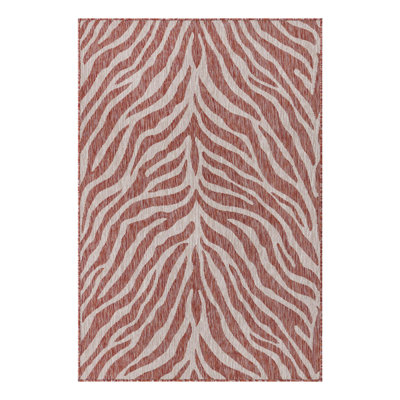 Tapis rouille intérieur / extérieur rouge rouille Tsavo