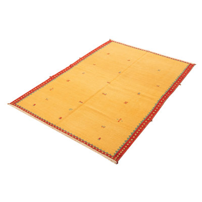 Tapisserie Kashkuli kilim orange 5 pi 4 po x 7 pi 5 po
