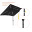 Parasol de marché rectangulaire 10 pi x 6,5 pi Lunsford-696902641