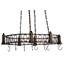 Revival Deco Oblong Handcrafted Hanging Pot Rack
