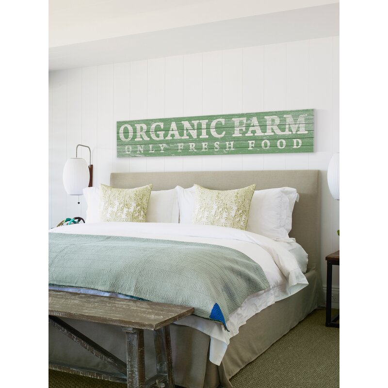 Farm wall decor - Organic Farm On Wood Textual Art
