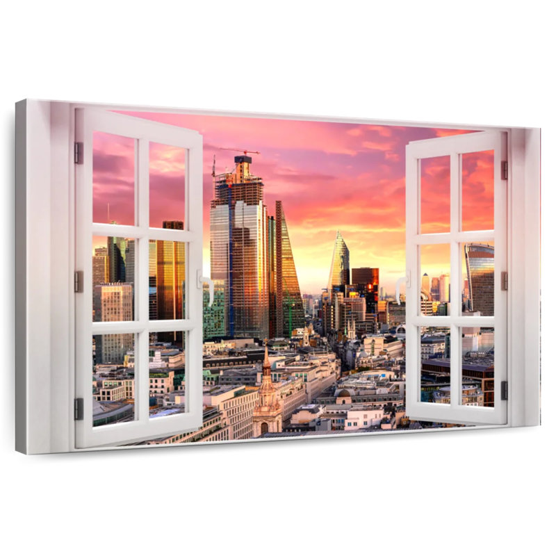 Sireci Window To London, 26" H x 39" W