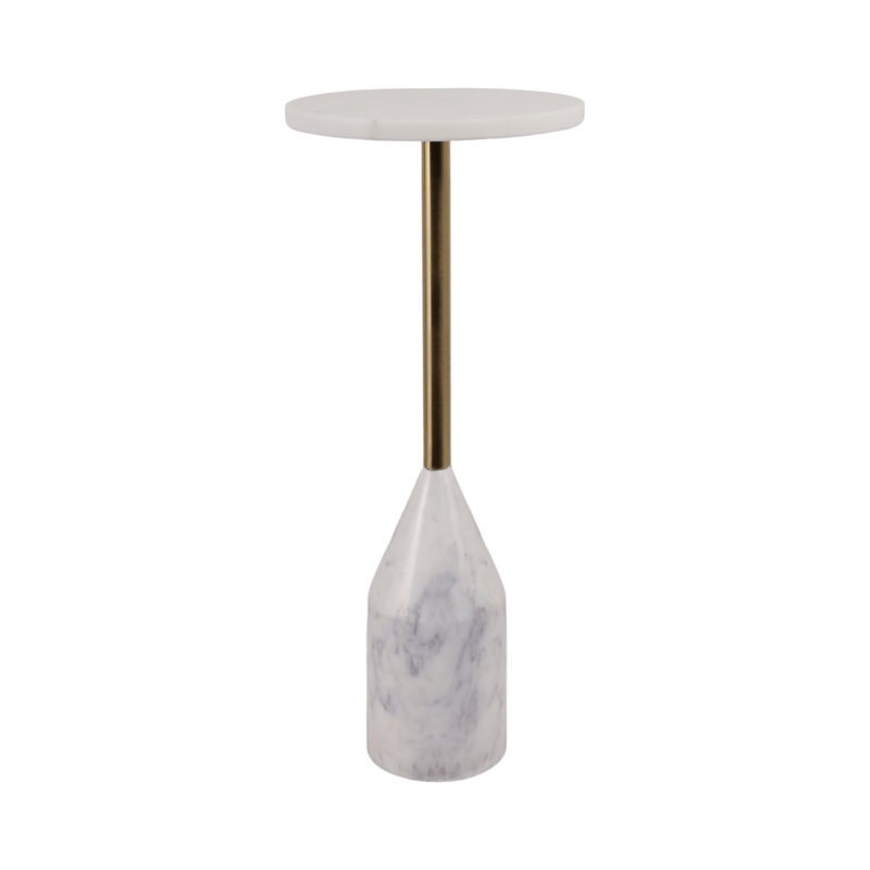 Table d'appoint en marbre 24 po Vanzella