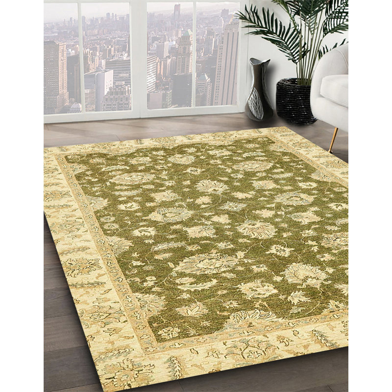 Tapis abstrait moderne 484, Rond 7 pi