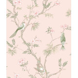 Secret Garden Garden Bird Trail Design 33' L x 21"  W Wallpaper Roll