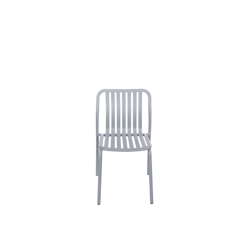 Chaise d'appoint empilable Key West, Gris doux