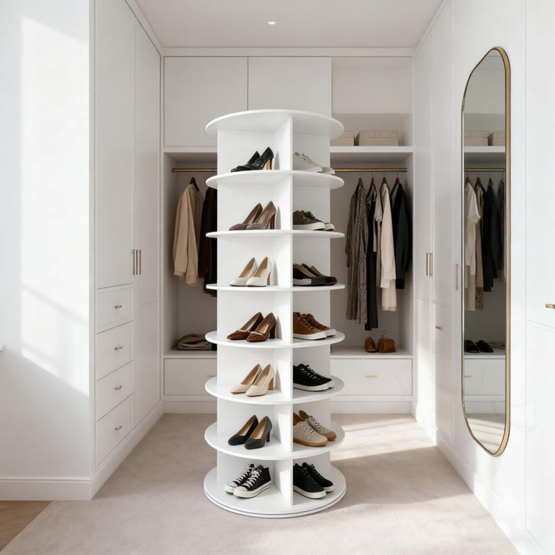 7 Tier Rotating Shoe Rack Tower