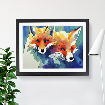 Fox Watercolour Vol.1 1 Piece Single Picture Frame Painting