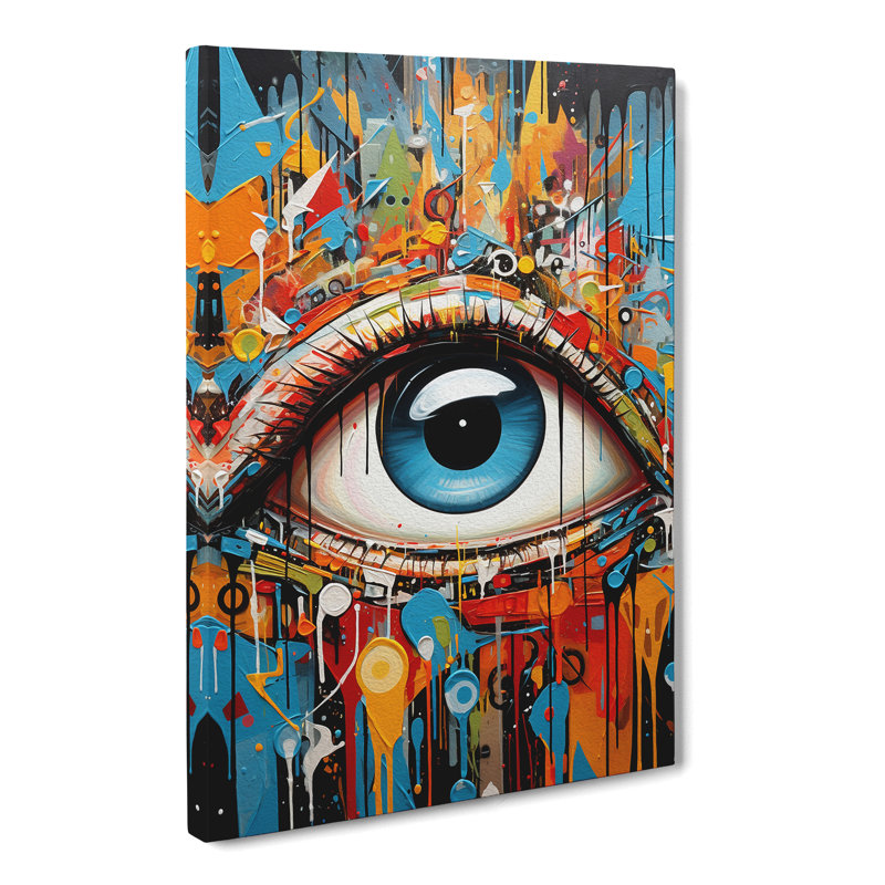 Eye Hard Edge - Wrapped Canvas Print, 50cm H x 35cm W x 3cm D