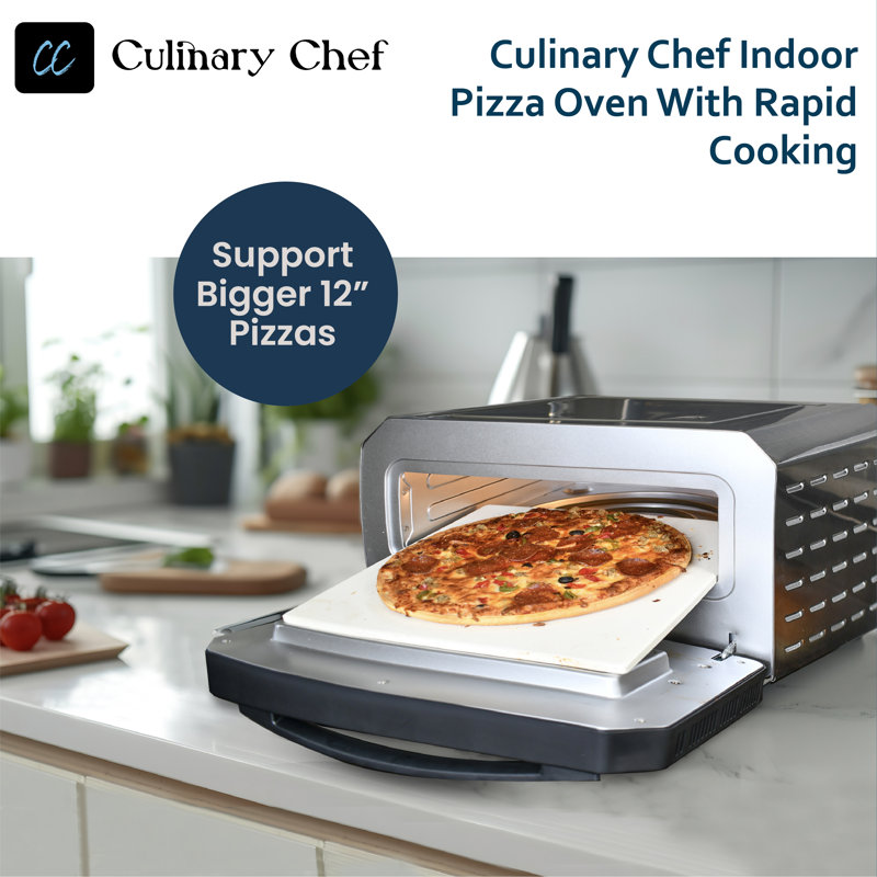 Culinary Chef Stainless Steel Large Capacity Indoor Pizza Oven