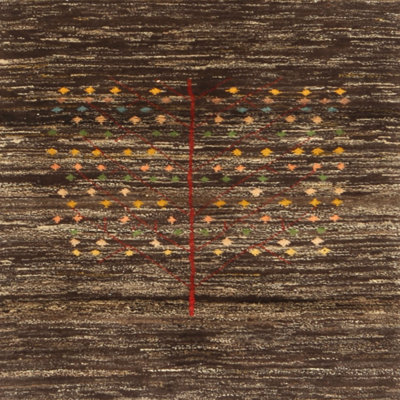 Tapis brun contemporain
