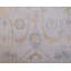 Rose Hand Knotted Wool Block Print Area Rug-1699309527