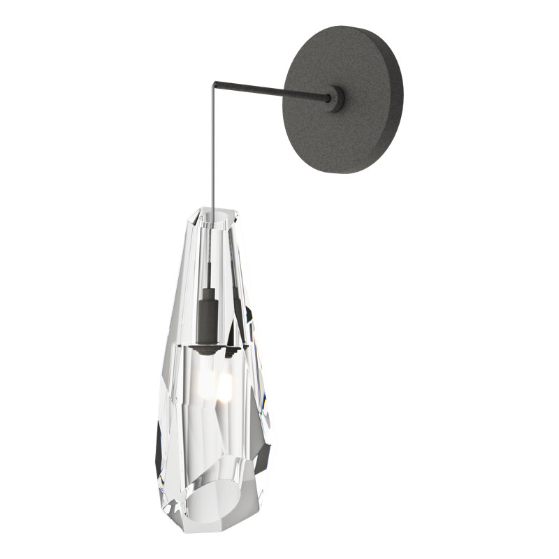 Luma Metal Armed Sconce, Natural Iron