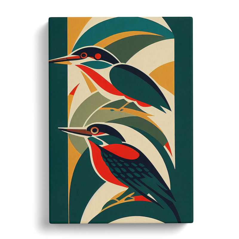 Perei Kingfisher Deco Vol.3 - Wrapped Canvas, 50cm H x 35cm W x 3cm D