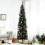 Arbre de Noël 499 branches à bout 7 pi, mince, artificiel, structure stable, pointes de 7 pi, assemblage sans effort