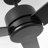 52" Modern Black Propeller Ceiling Fan without Light, 6 Speeds Reversible DC Motor, Timer