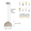 1-Light 30Cm Rattan Chandeliers Pendant Light