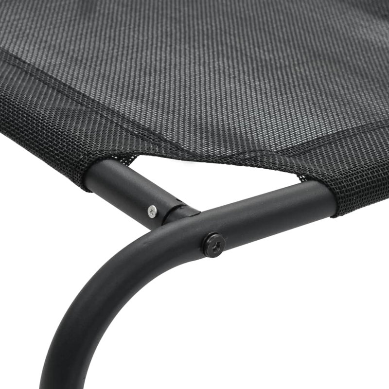 Quinlan Textilene Pet Bed, 20cm H x 150cm W x 90cm D, Black