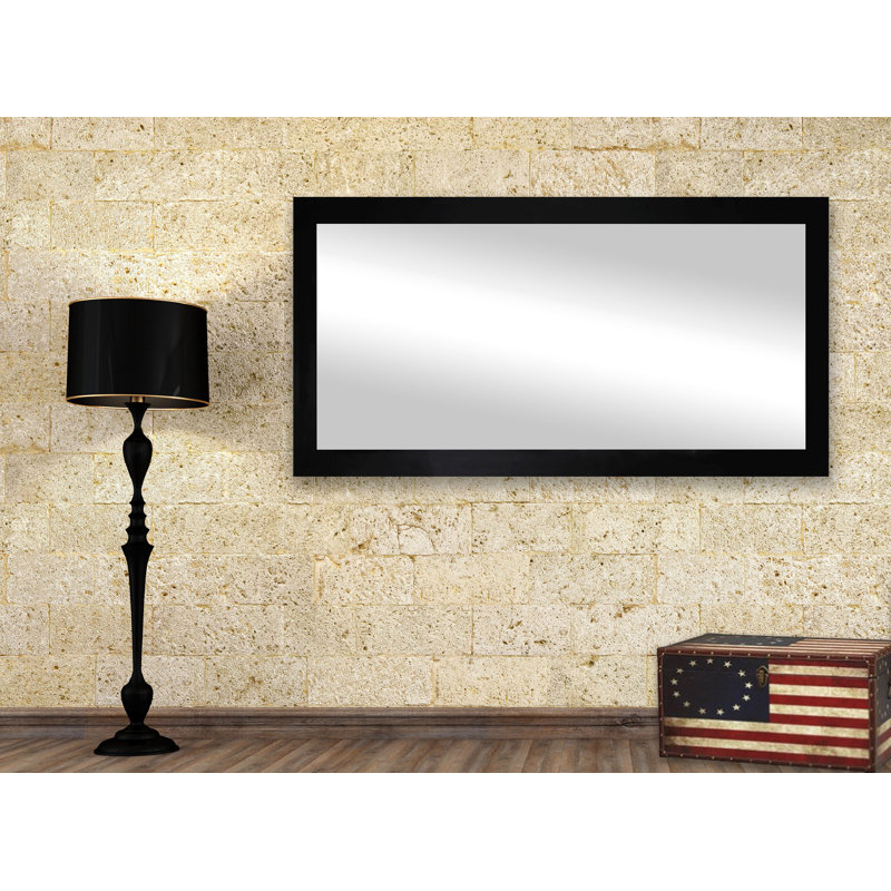Heitz Wood Flat Mirror, 31.5" H x 71" W
