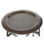 Buariki Tray Top Cross Legs End Table