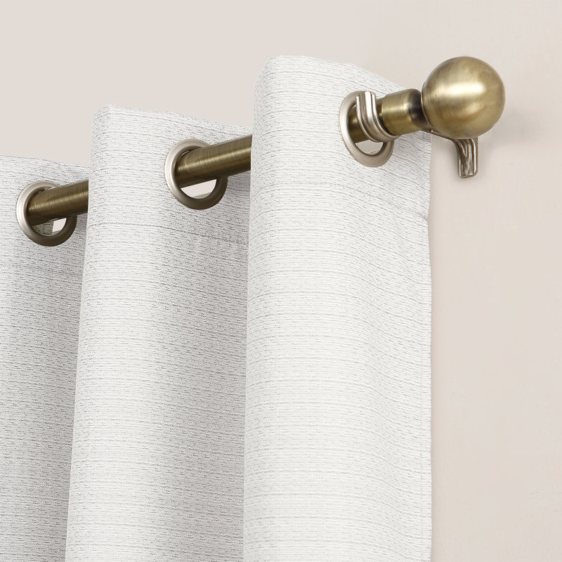 Sauers Thermal Insulated Room Darkening Grommet Curtain Panel, 40" W x 63" L, Warm White