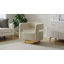 Fauteuil demi-tonneau pivotant en velours Aysha-226886117
