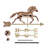 Jennette 36'' H Metal Animals Weathervane
