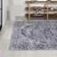 Tapis bleu marine / gris / noir Haruyoshi Chenille Cottage Medallion-88570931