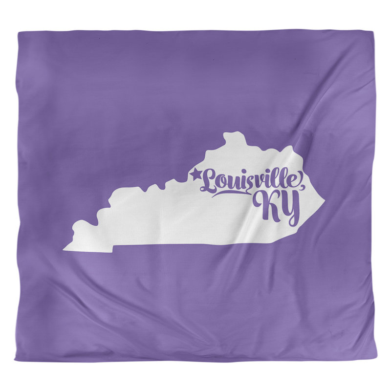 Housse de couette simple louisville Kentucky, Housse de couette pour grand lit, Mauve, Polyester brossé