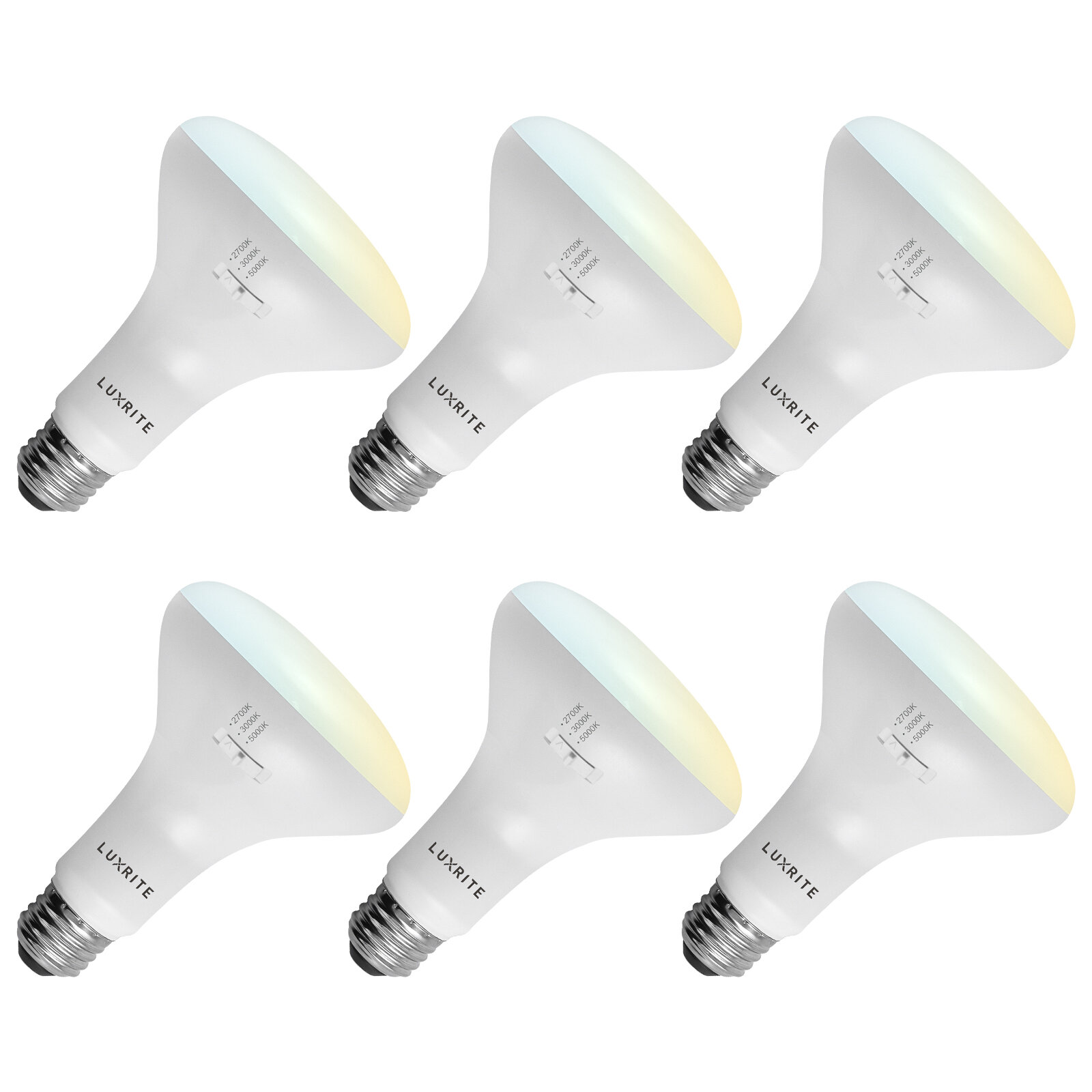 ost rækkevidde fort Luxrite 10 Watt (65 Watt Equivalent), BR30 LED Dimmable Light Bulb, Color  Changing Selectable CCT E26 Base | Wayfair