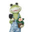 Statue de grenouille jardinier 31 po, statuaire ludique pour jardin, patio et pelouse