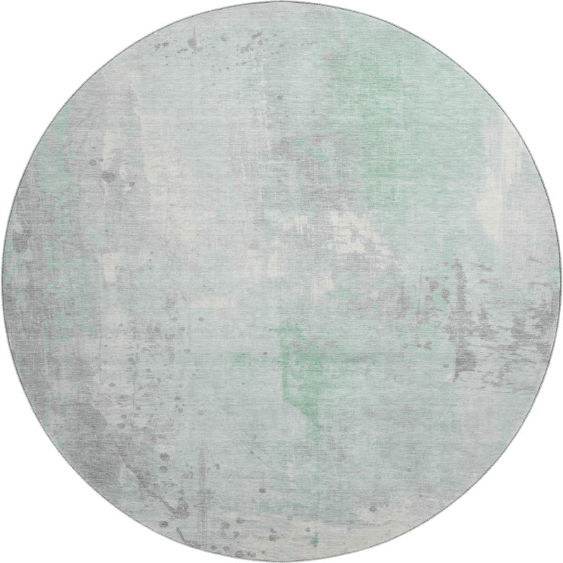 Premium Machine Washable Giacchetto AMF1840 Abstract Rug, Round 8'