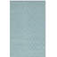 Tapis ivoire / turquoise en coton tissé à plat à la main Dryden-458184490