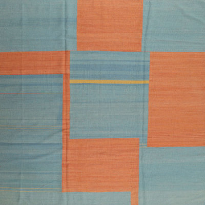 Tapis orange / bleu Adaleine