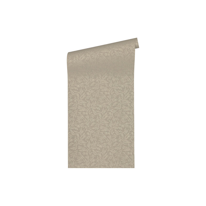 Bustos 10.05m x 53cm Matte Wallpaper Roll, Brown/Grey