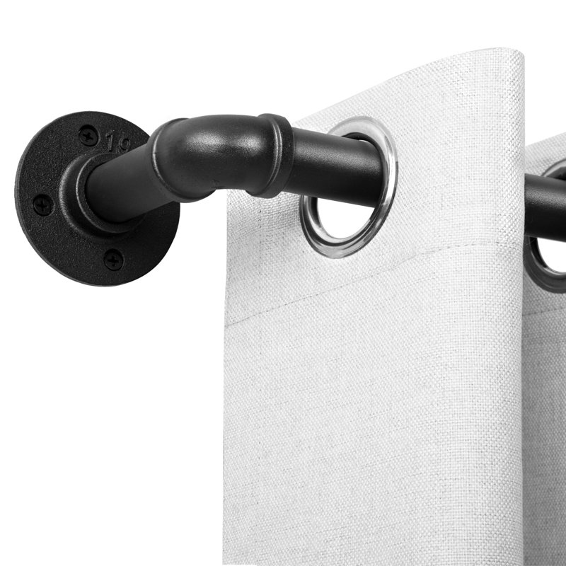 Tringle à rideaux industrielle ajustable intérieure / extérieure 1 pouce Upper Vobster, 16" - 28"