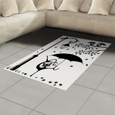 Tapis décoratif en fibre de polyester à haute densité Cat
