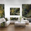 Reproduction d’art sur toile tendue, doré et argent, grande fleur fractale-18272366