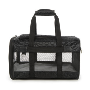 Original Deluxe Travel Pet Carrier, Airline Approved & Guaranteed On Board - Black Lattice